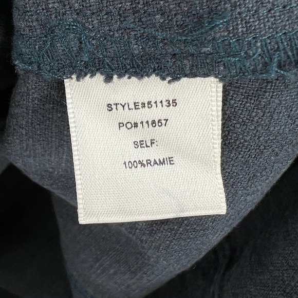 SKIES ARE BLUE Dress Womens Small Charcoal Gray Linen Blend Button Front NWT - Picture 13 of 14